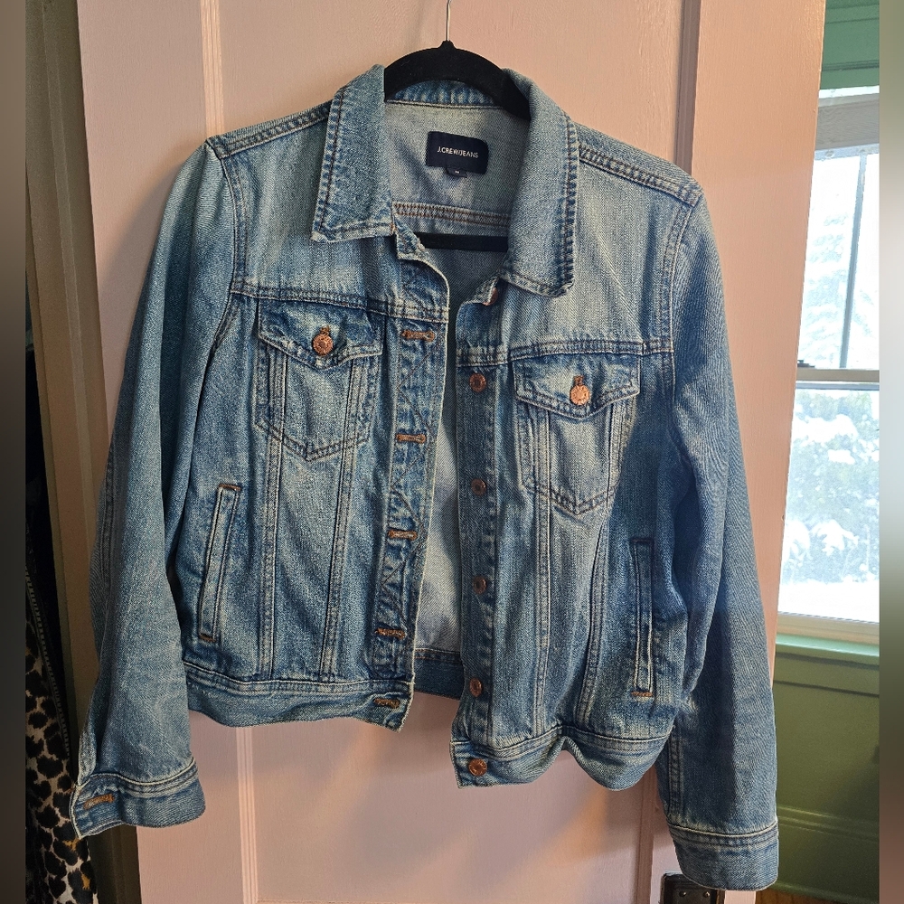 J. Crew Light Blue Classic Denim Jacket Size Medium